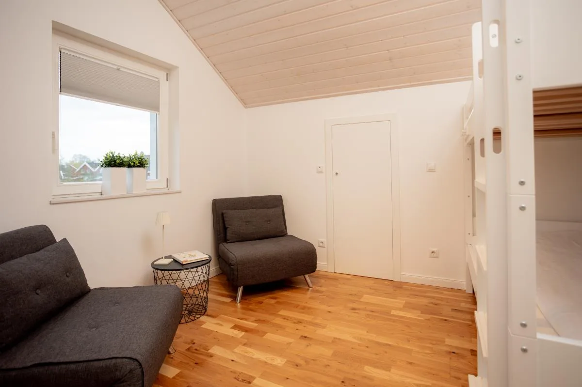 Dock 2 - tolles Ferienhaus für bis zu 6 Personen mit Kaminofen und Sauna - Haustiere herzlich willkommen