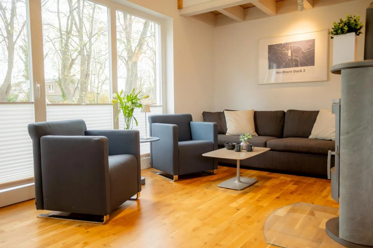 Dock 2 - tolles Ferienhaus für bis zu 6 Personen mit Kaminofen und Sauna - Haustiere herzlich willkommen