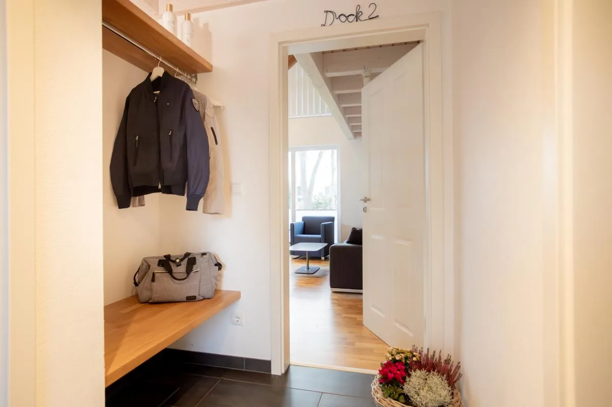 Dock 2 - tolles Ferienhaus für bis zu 6 Personen mit Kaminofen und Sauna - Haustiere herzlich willkommen