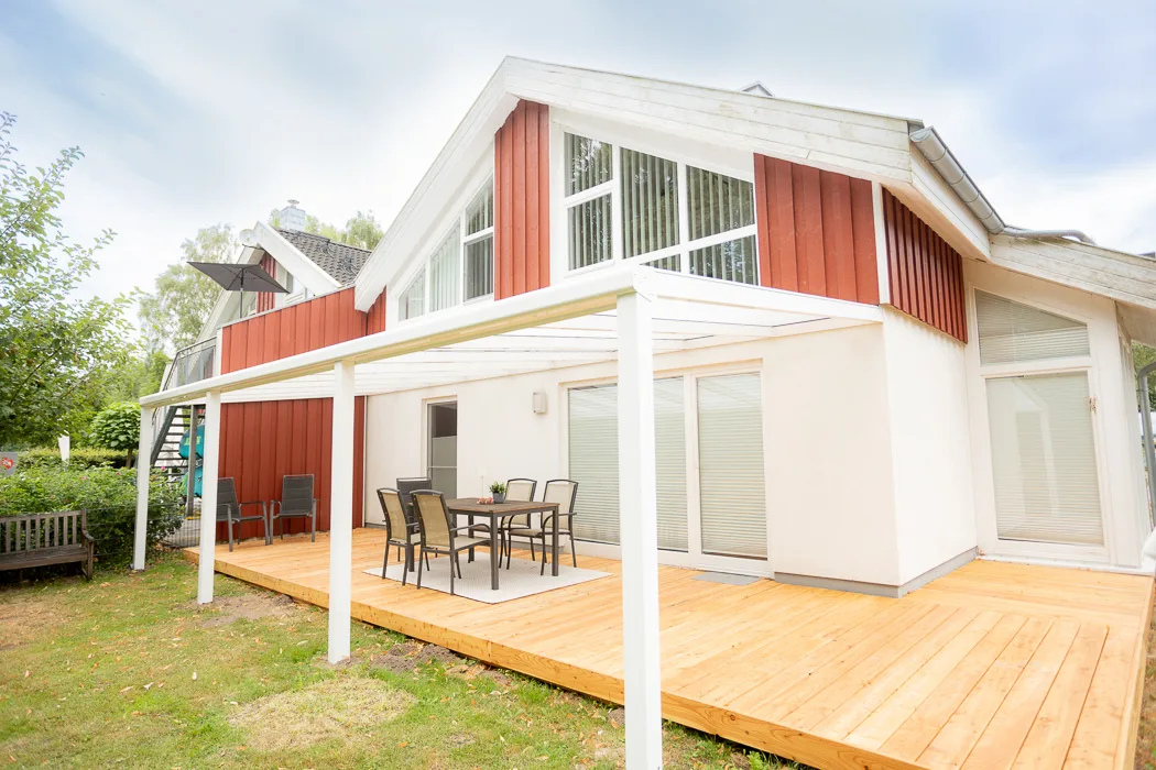 Dock 2 - tolles Ferienhaus für bis zu 6 Personen mit Kaminofen und Sauna - Haustiere herzlich willkommen