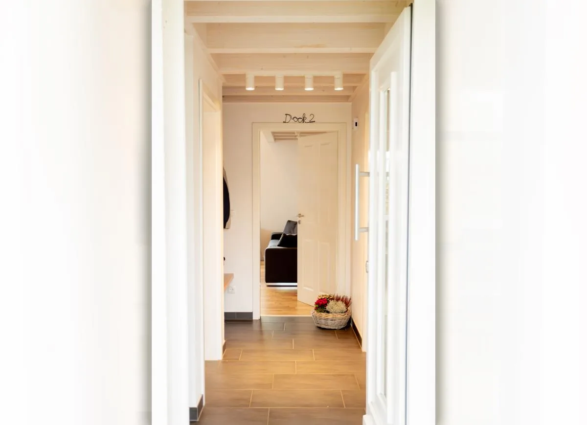 Dock 2 - tolles Ferienhaus für bis zu 6 Personen mit Kaminofen und Sauna - Haustiere herzlich willkommen