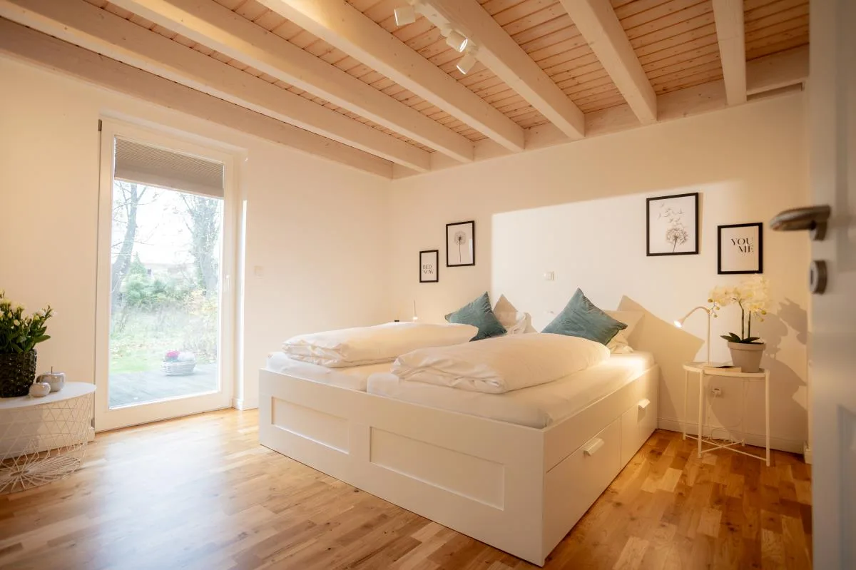 Dock 2 - tolles Ferienhaus für bis zu 6 Personen mit Kaminofen und Sauna - Haustiere herzlich willkommen