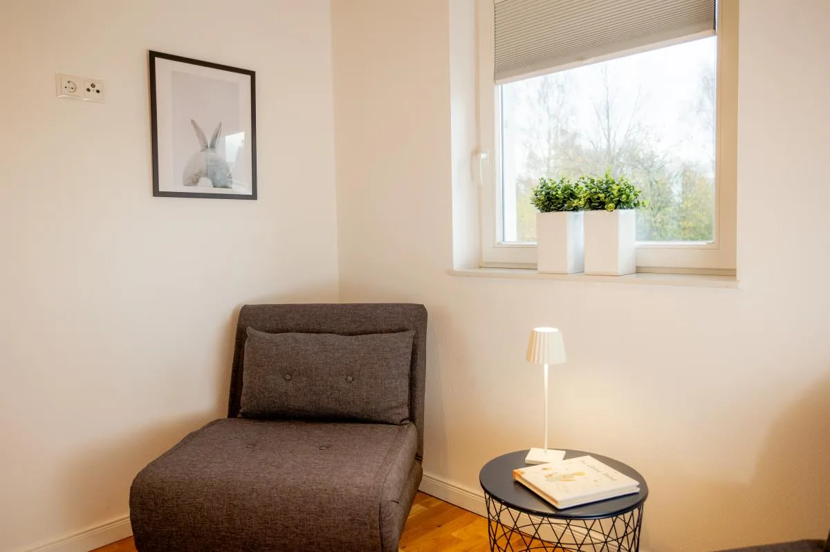 Dock 2 - tolles Ferienhaus für bis zu 6 Personen mit Kaminofen und Sauna - Haustiere herzlich willkommen