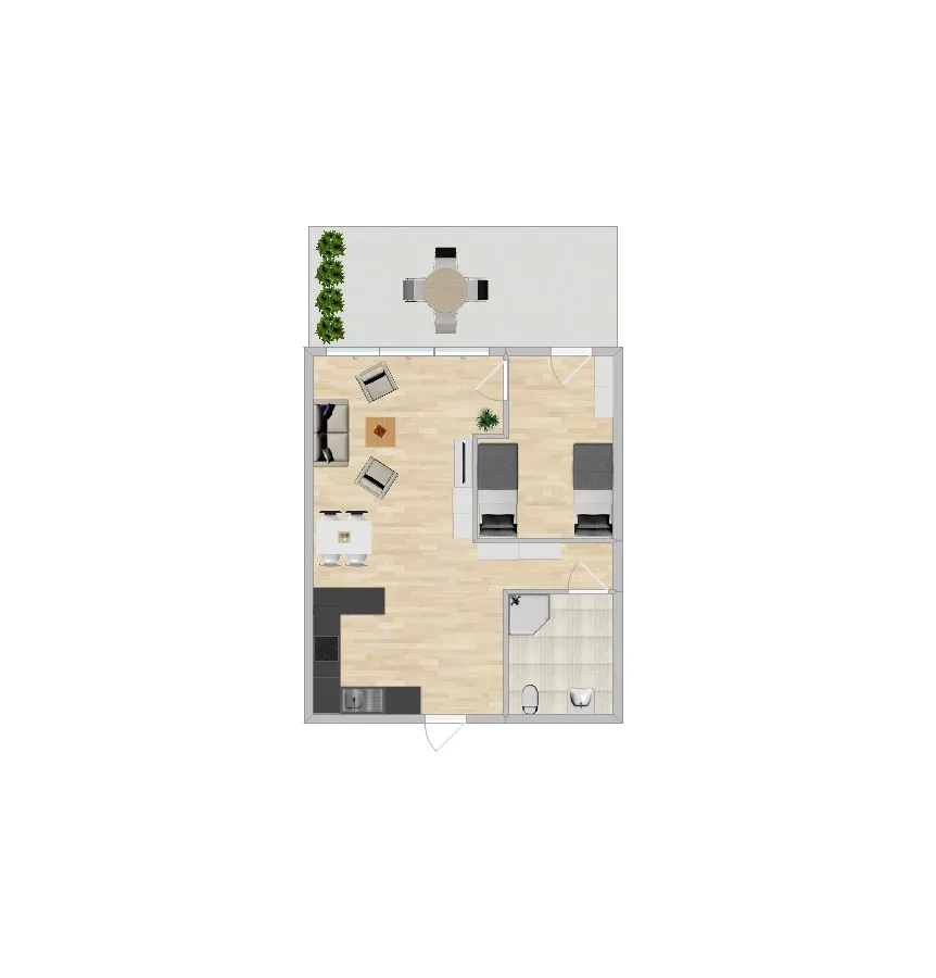 02 Ferienwohnung "Strandnest 1"  Strandburg App.0.2 rechts