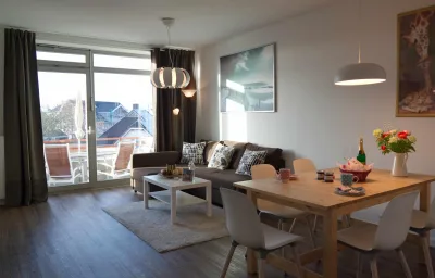 Inselblume 46 - Ferienwohnung in Burg mit Balkon und viel Licht