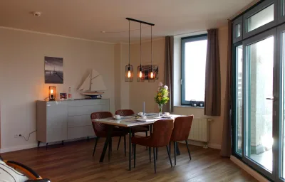 Inselblume 55 - Ferienwohnung in der Strandburg mit Hund