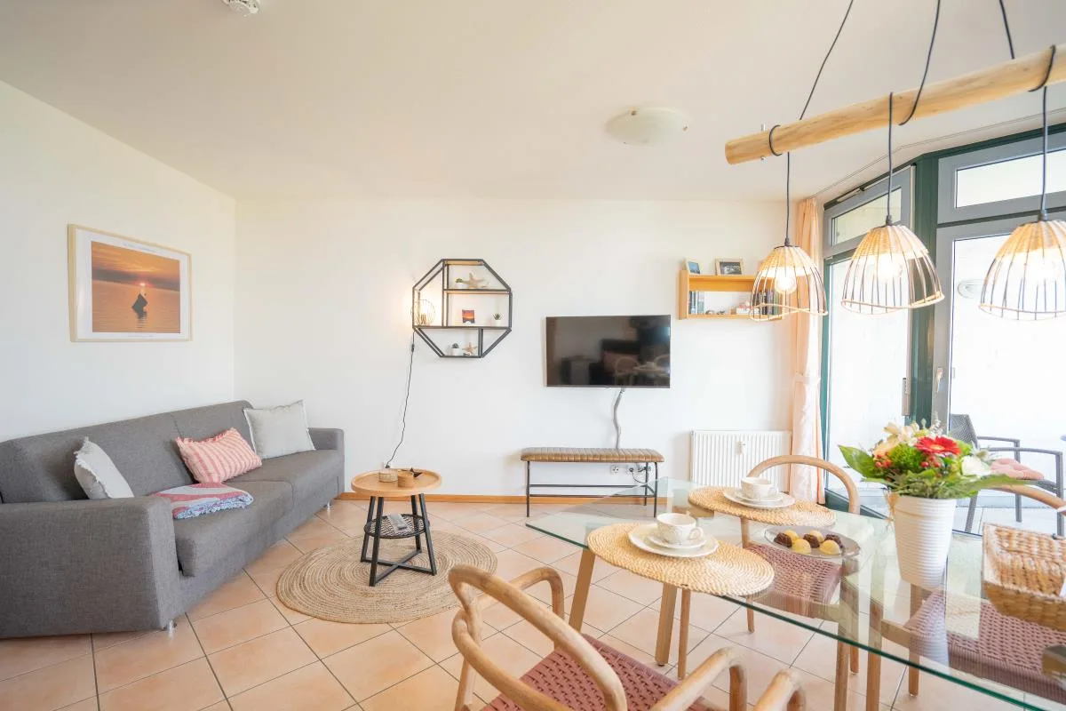Inselblume 56 - Ferienwohnung am Südstrand mit Meerblick