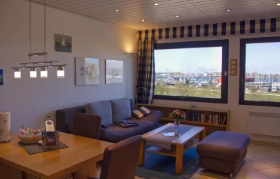 Inselblume 45 - Ferienwohnung mit Blick auf den Yachthafen
