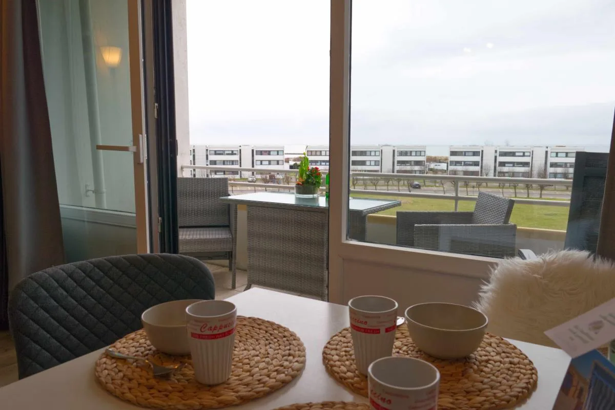 Inselblume 80 - Gemütliche Ferienwohnung, Blick auf die Fehmarnsundbrücke