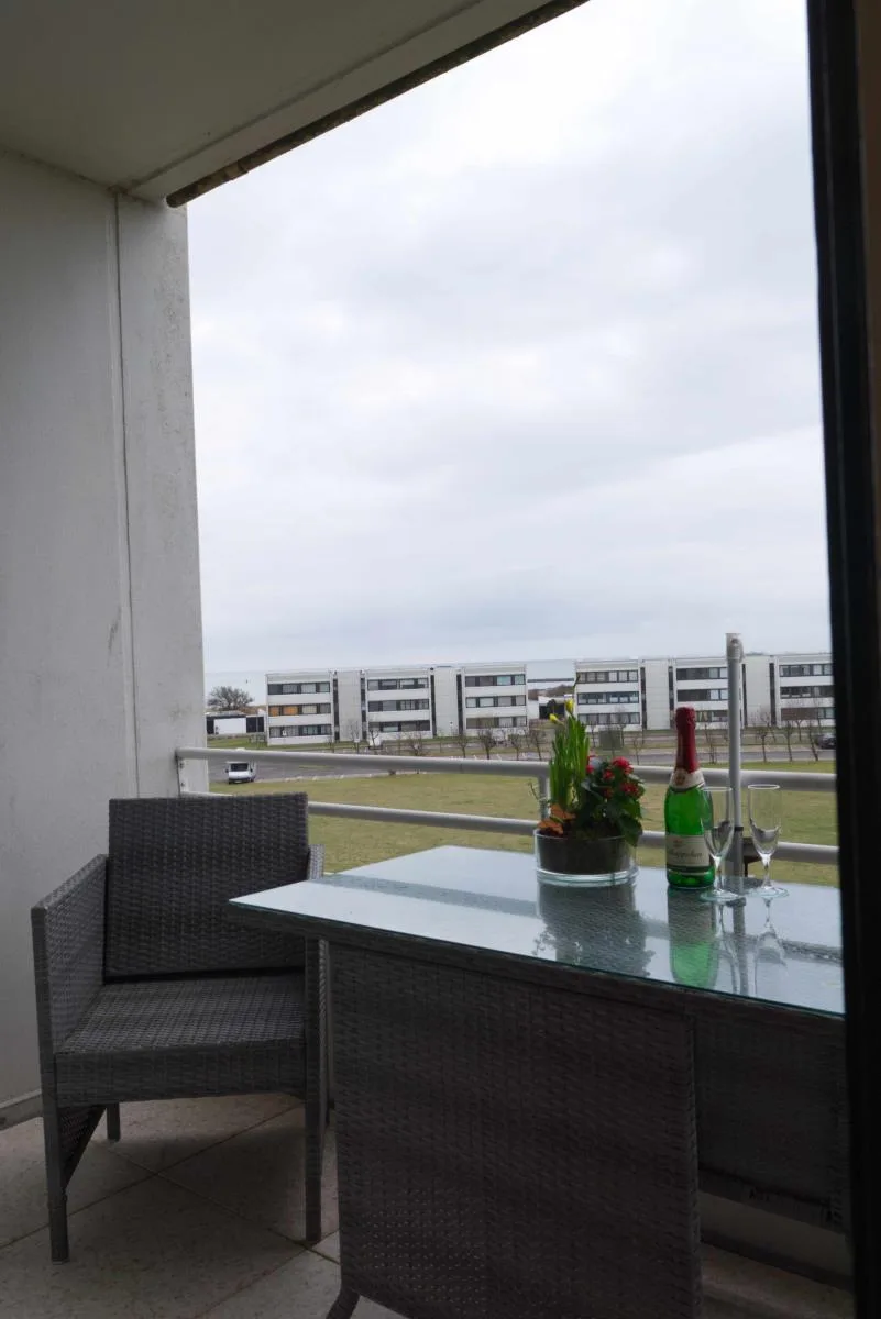 Inselblume 80 - Gemütliche Ferienwohnung, Blick auf die Fehmarnsundbrücke