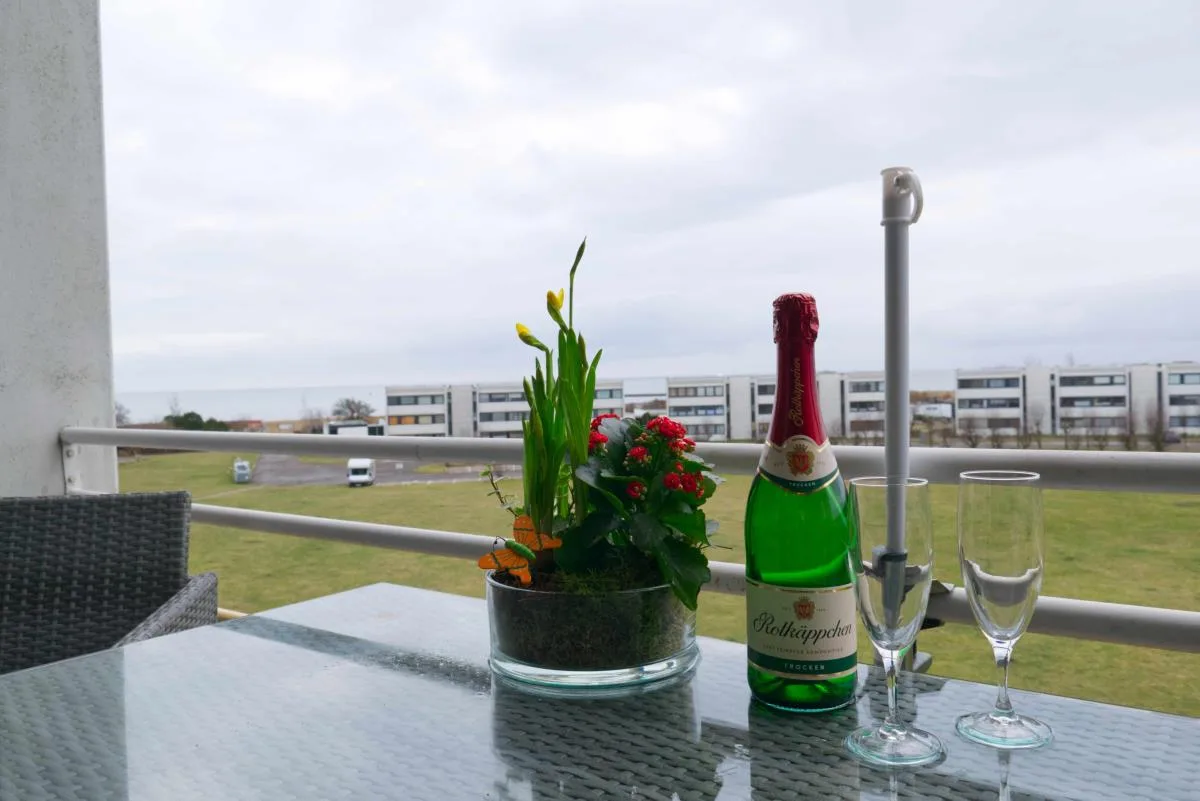 Inselblume 80 - Gemütliche Ferienwohnung, Blick auf die Fehmarnsundbrücke