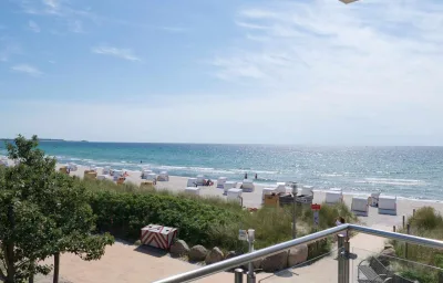 Inselblume 01 - Ferienwohnung mit Meerblick und Balkon am Südstrand