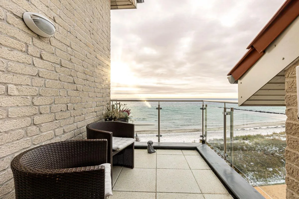 Inselblume 18 - Ferienwohnung mit Meerblick & Galerie in der Strandburg B3.4