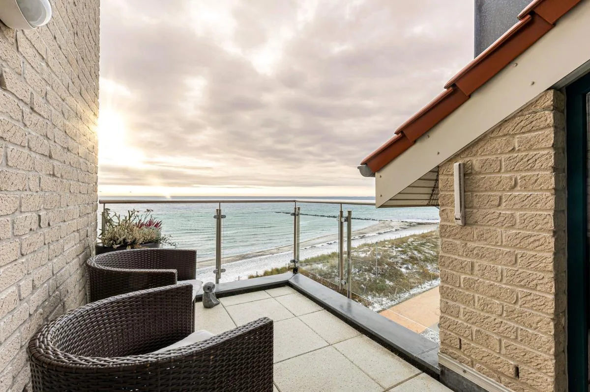 Inselblume 18 - Ferienwohnung mit Meerblick & Galerie in der Strandburg B3.4