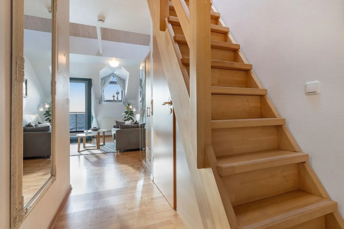 Inselblume 18 - Ferienwohnung mit Meerblick & Galerie in der Strandburg B3.4
