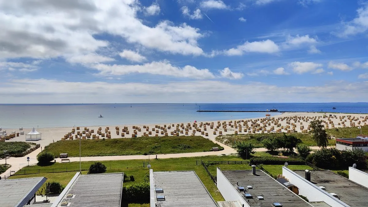Inselblume 59 - Moderne Ferienwohnung mit Meerblick am Südstrand