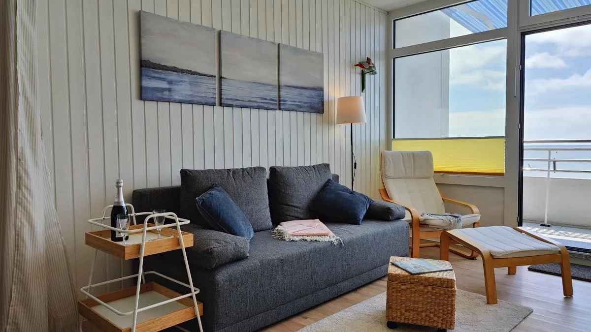 Inselblume 59 - Moderne Ferienwohnung mit Meerblick am Südstrand