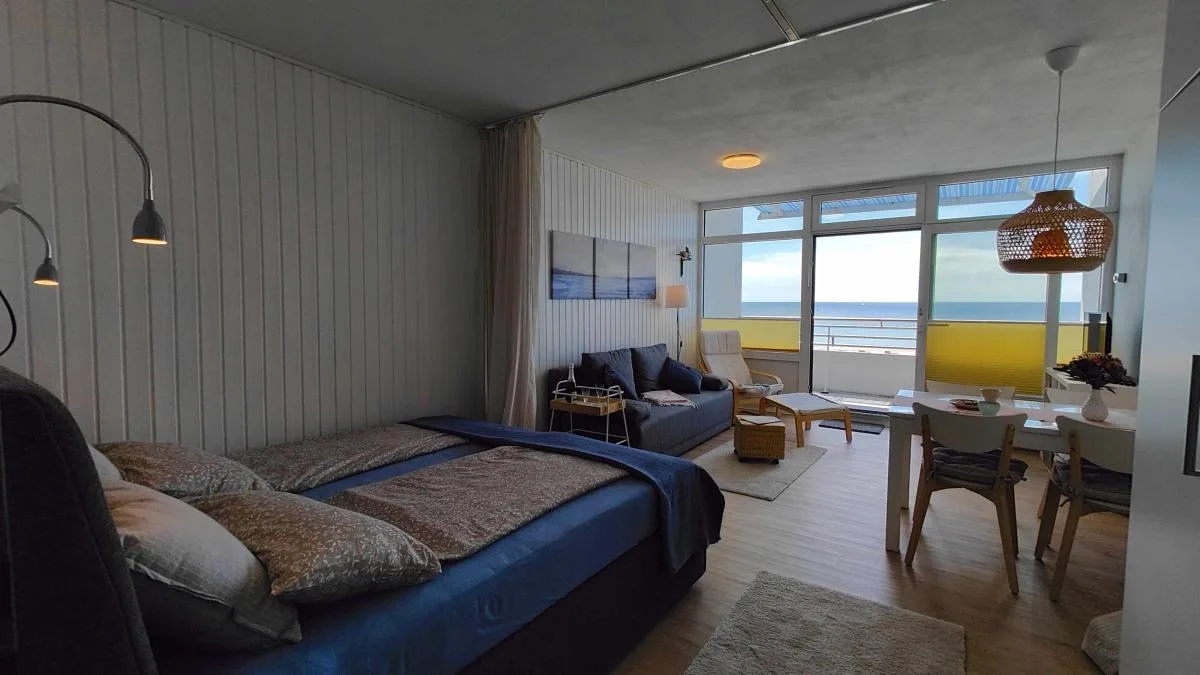 Inselblume 59 - Moderne Ferienwohnung mit Meerblick am Südstrand