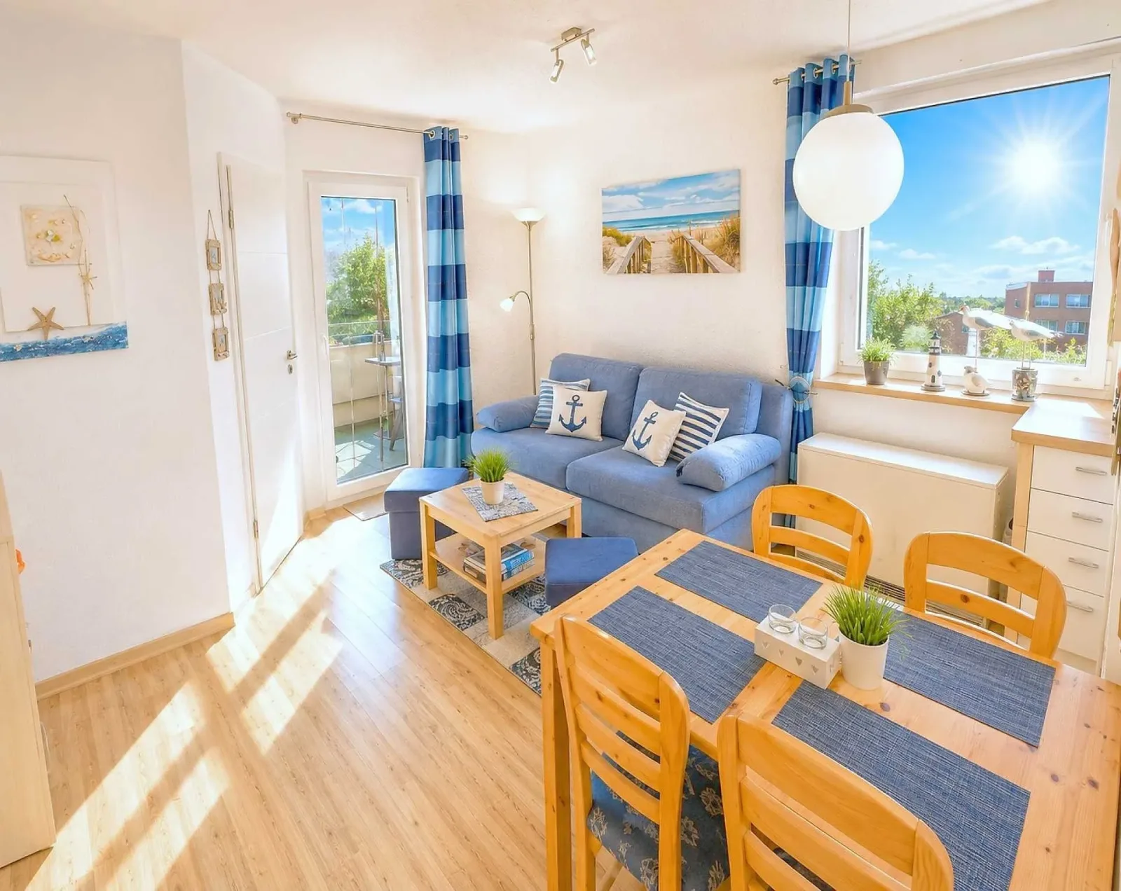 3-Sterne Ferienwohnung Deichgraf A-8, Nordsee  Burhave mit Balkon, Parkplatz, Pool & Sauna, WLAN