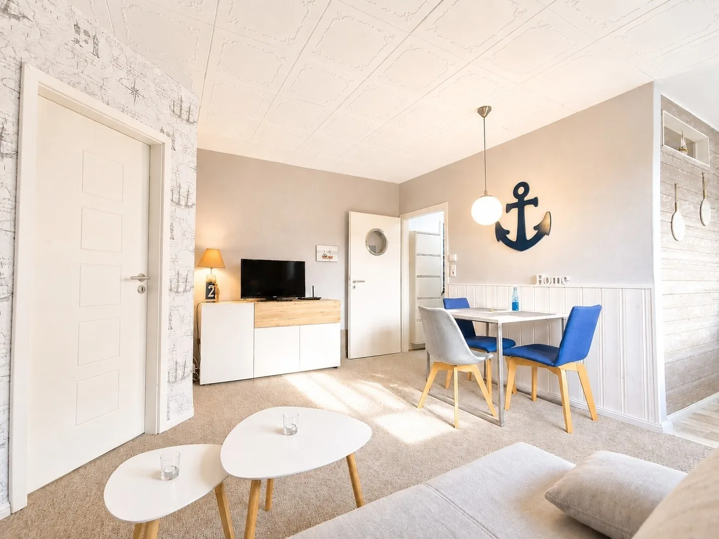 3-Sterne Ferienwohnung Deichgraf  C-3, Nordsee Burhave mit Balkon, Parkplatz, Pool & Sauna, WLAN