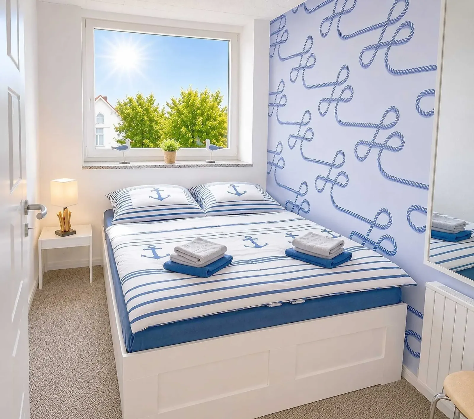 3-Sterne Ferienwohnung Deichgraf  C-3, Nordsee Burhave mit Balkon, Parkplatz, Pool & Sauna, WLAN
