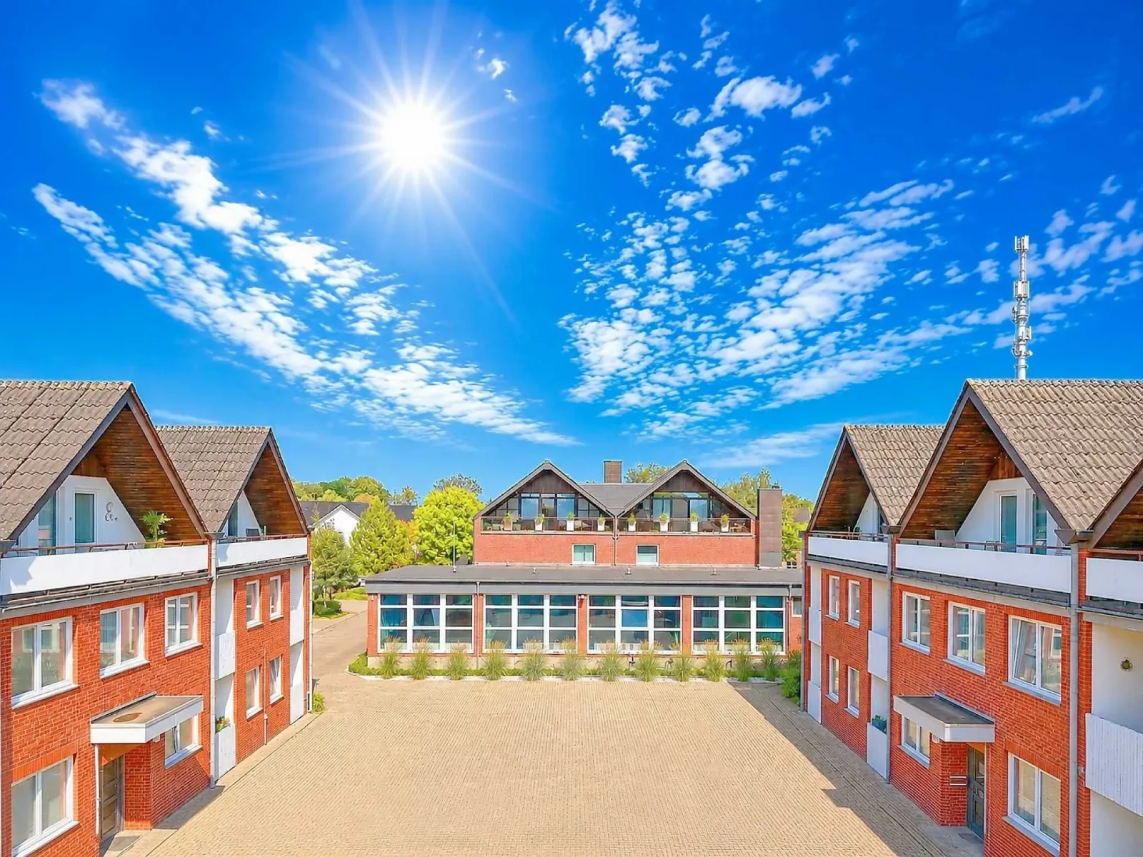3-Sterne Ferienwohnung Deichgraf  C-3, Nordsee Burhave mit Balkon, Parkplatz, Pool & Sauna, WLAN