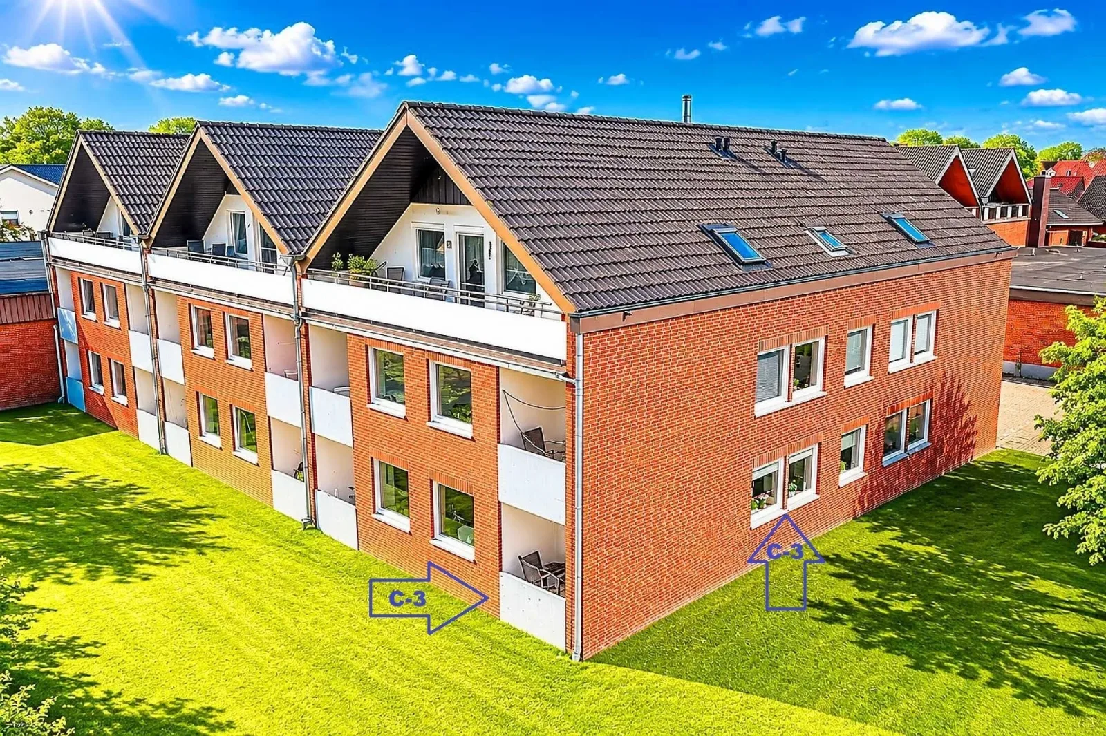 3-Sterne Ferienwohnung Deichgraf  C-3, Nordsee Burhave mit Balkon, Parkplatz, Pool & Sauna, WLAN