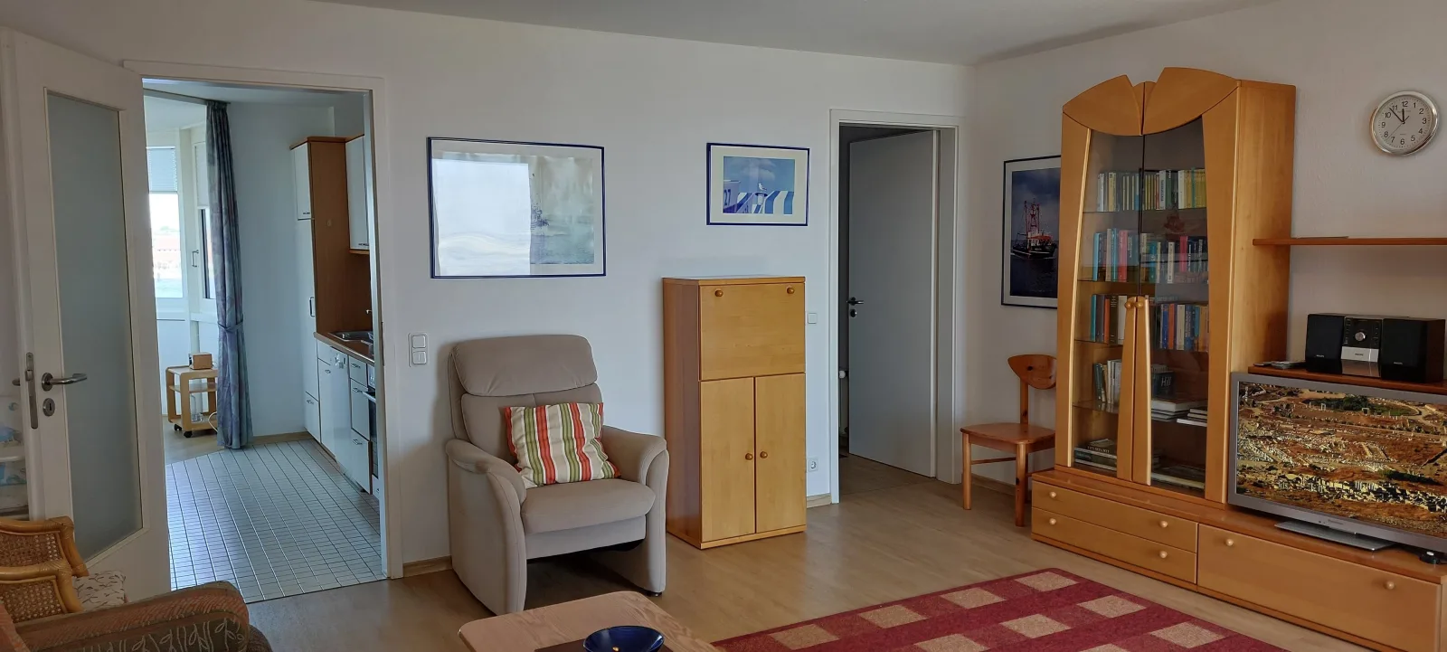Exklusive Ferienwohnung am Südstrand mit Wintergarten, Balkon & Meerblick | Wohnung 22