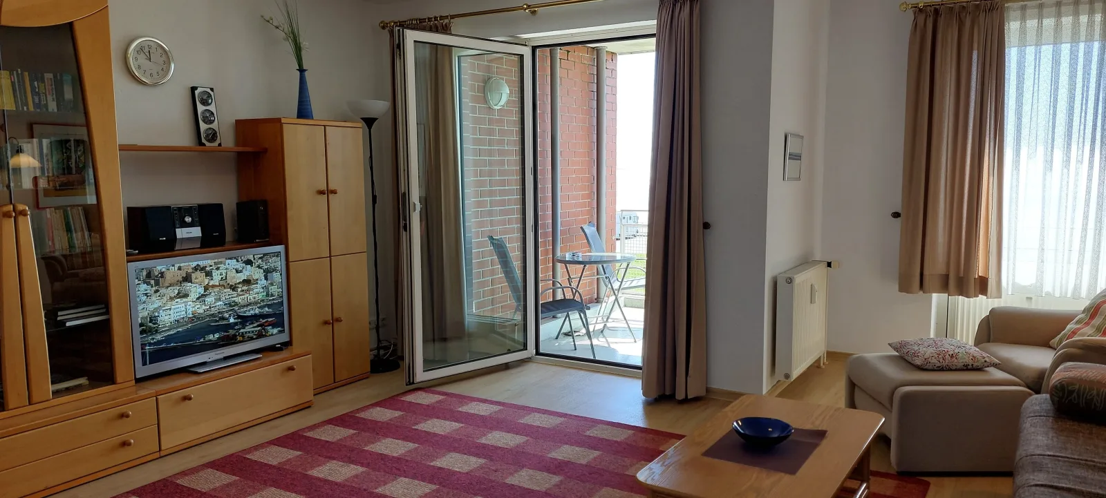 Exklusive Ferienwohnung am Südstrand mit Wintergarten, Balkon & Meerblick | Wohnung 22