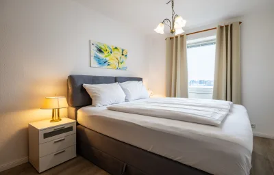 Exklusive Ferienwohnung am Südstrand mit Meerblick & Balkon | Wohnung 10