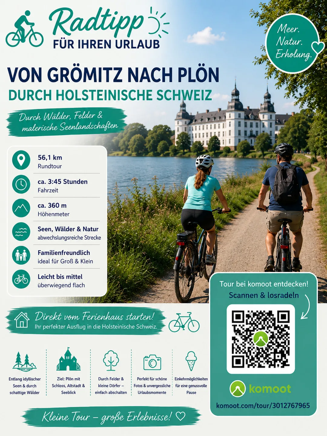 🌊 Einfach mal raus ans Meer &ndash; Ostsee, Radtouren & Erholung &ndash; Ferienhaus für bis zu 6 Gäste