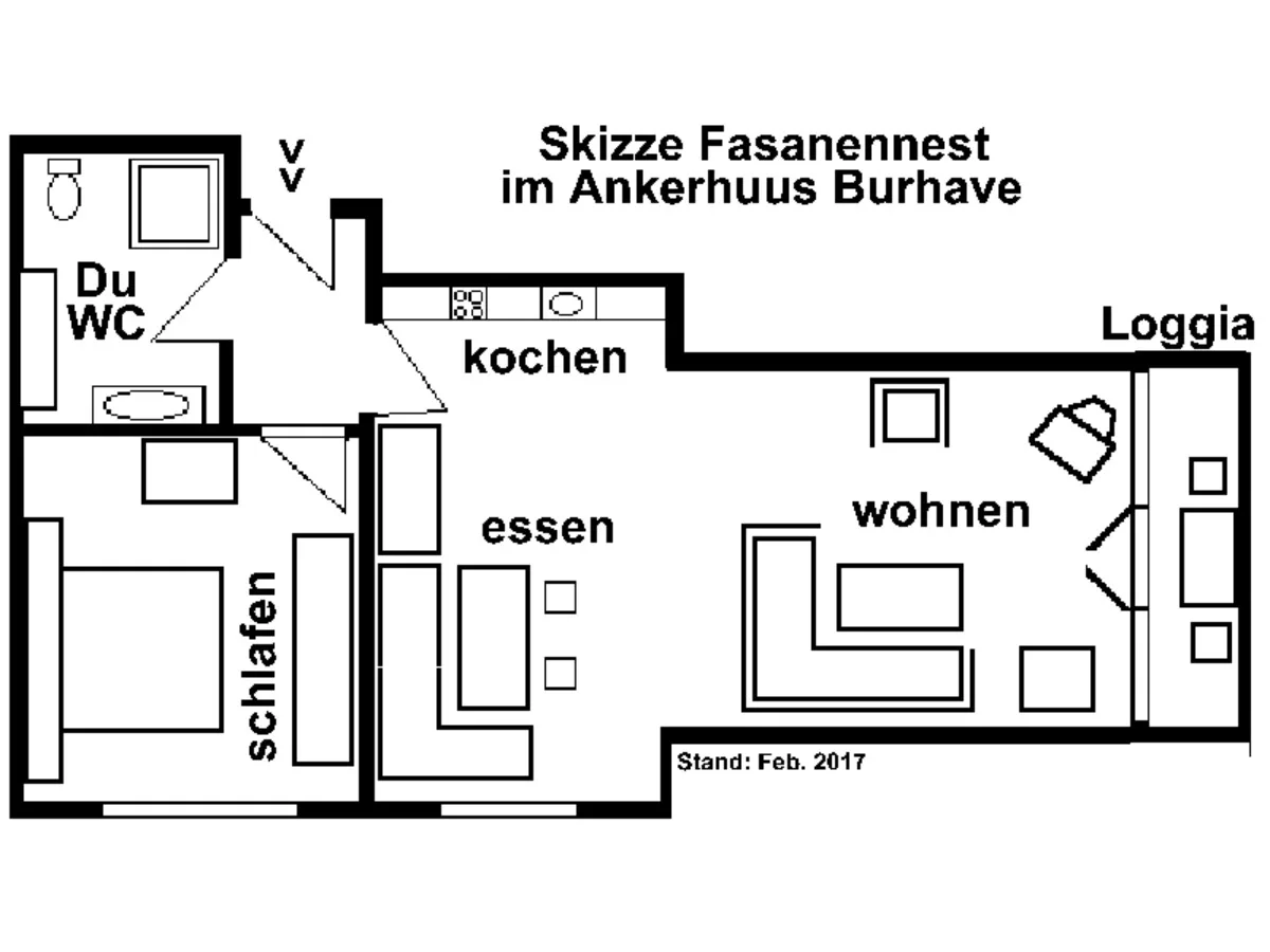 Fasanennest im Ankerhuus Burhave