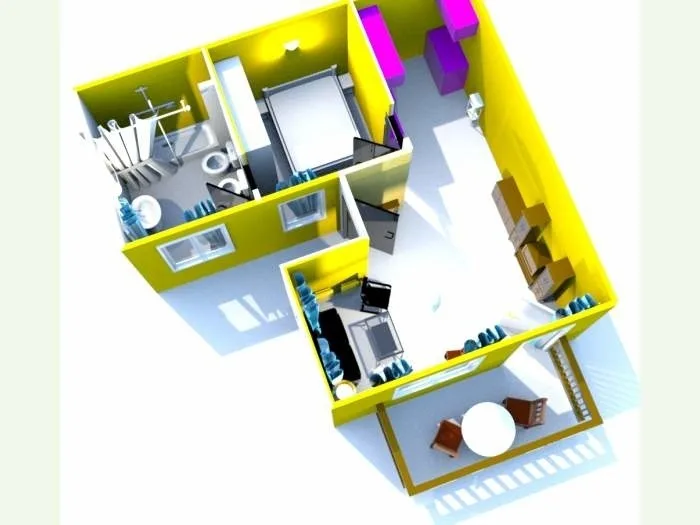 Penthousewohnung mit Balkon - F4158
