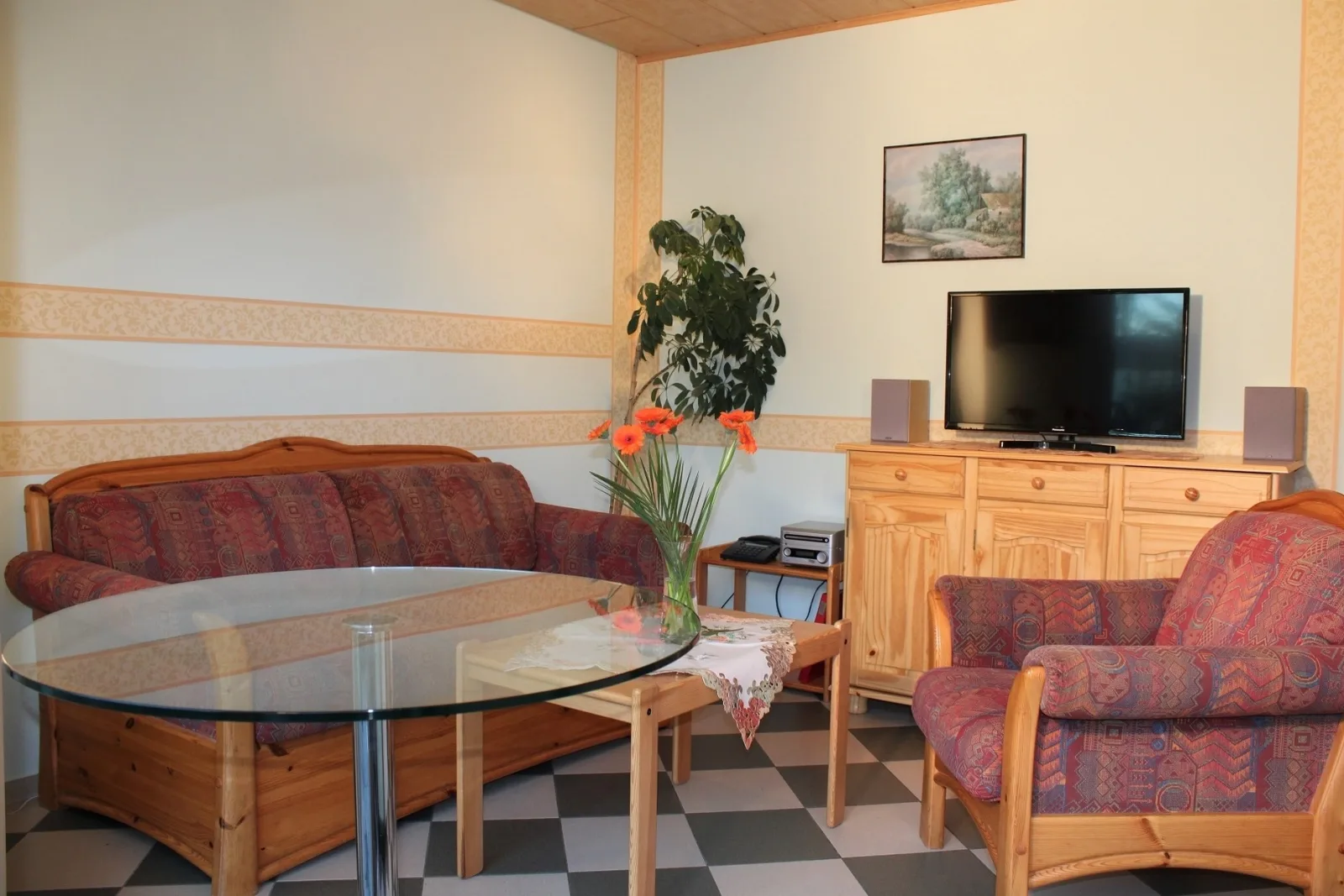 Landhaus am Teich - Saaler Bodden - Ferienwohnung orange