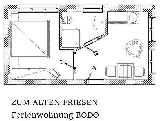 Ferienwohnung Zum alten Friesen BODO