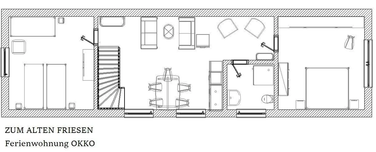 Ferienwohnung  Zum alten Friesen OKKO