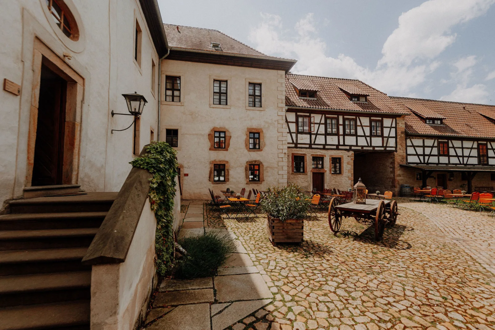 Urlaub im historischen Rittergut Positz aus dem 16. Jahrhundert - individuelle, lichtdurchflutete Romantikzimmer