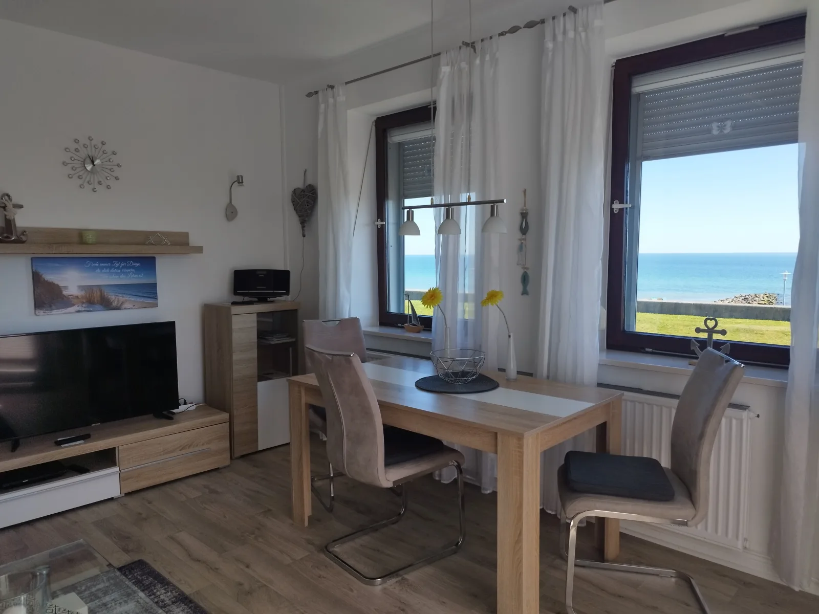 Wohnung mit Meerblick, Box-Bett, Süd- Balkon, eig. Parkplatz, Glasfaser