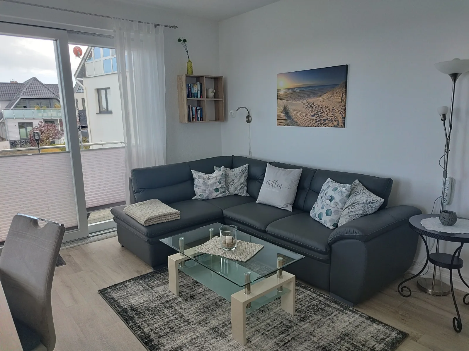 Wohnung mit Meerblick, Box-Bett, Süd- Balkon, eig. Parkplatz, Glasfaser