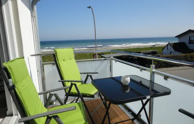 Wohnung mit Meerblick, Box-Bett, Süd- Balkon, eig. Parkplatz, Glasfaser