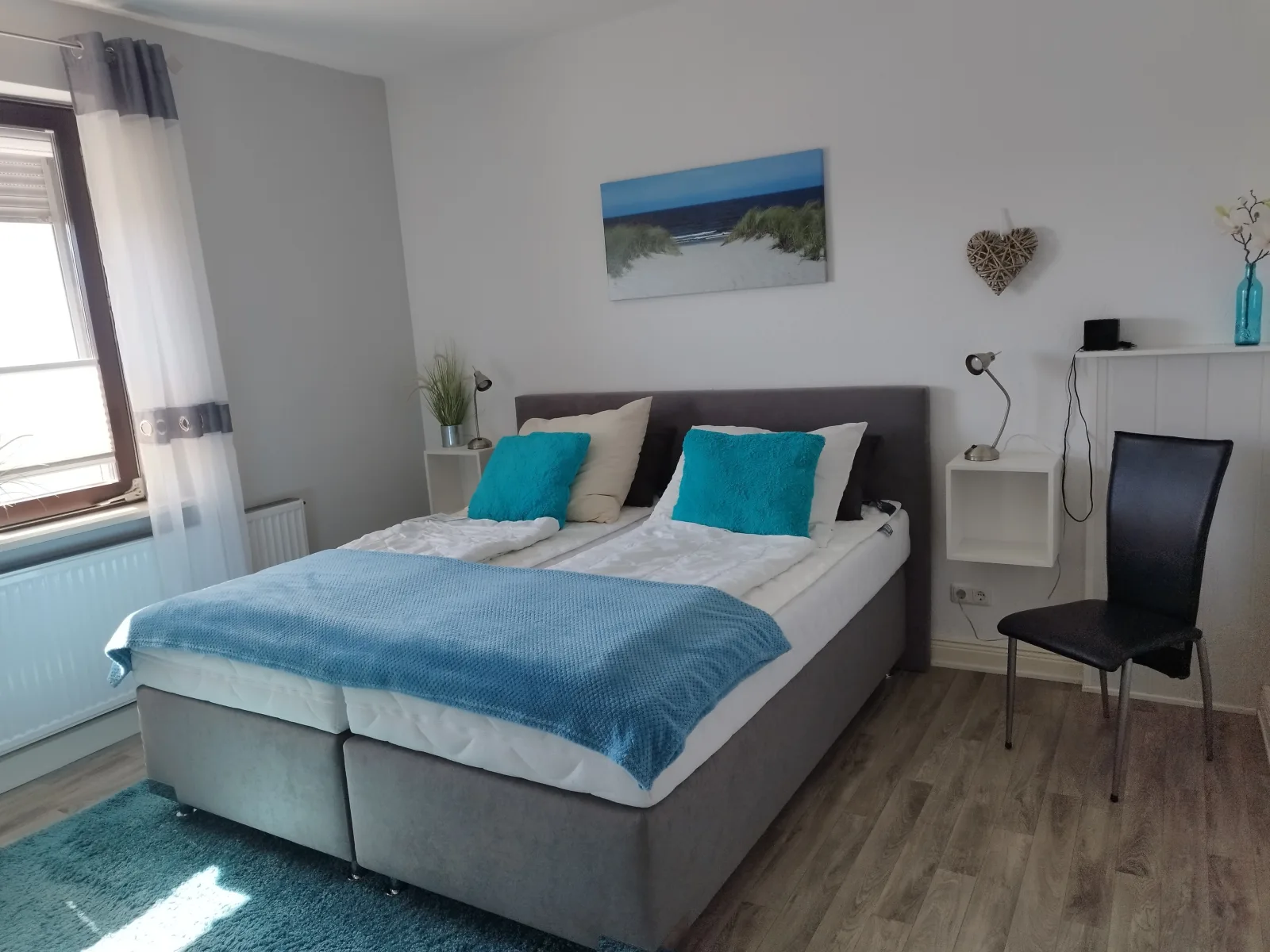 Wohnung mit Meerblick, Box-Bett, Süd- Balkon, eig. Parkplatz, Glasfaser