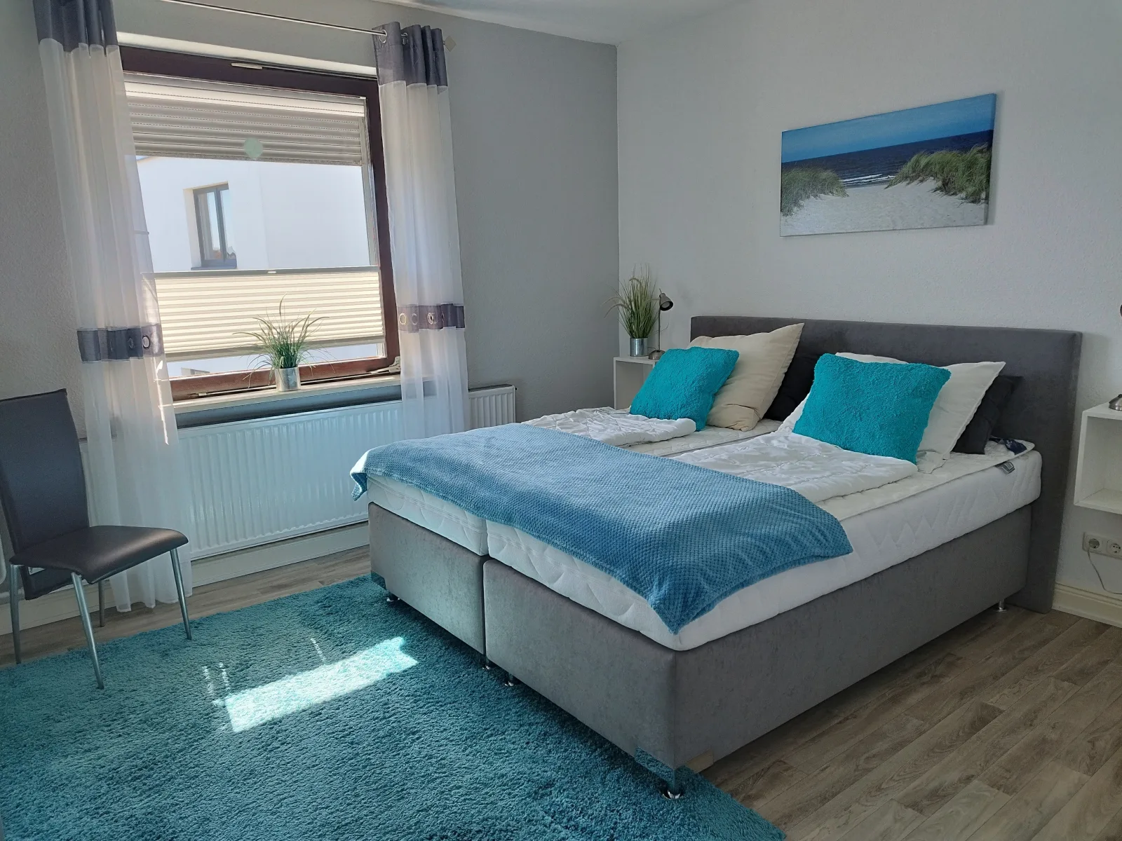 Wohnung mit Meerblick, Box-Bett, Süd- Balkon, eig. Parkplatz, Glasfaser