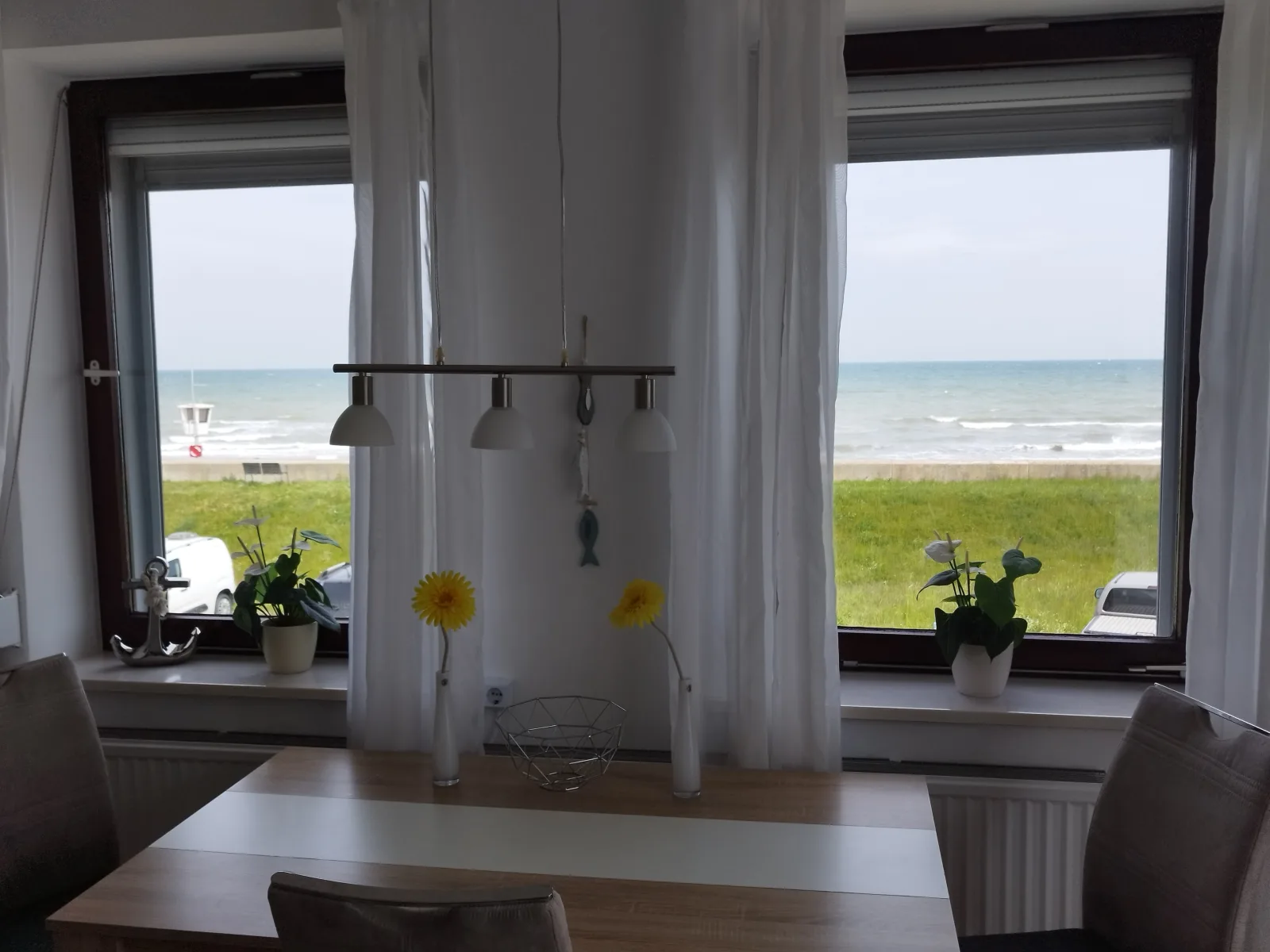 Wohnung mit Meerblick, Box-Bett, Süd- Balkon, eig. Parkplatz, Glasfaser
