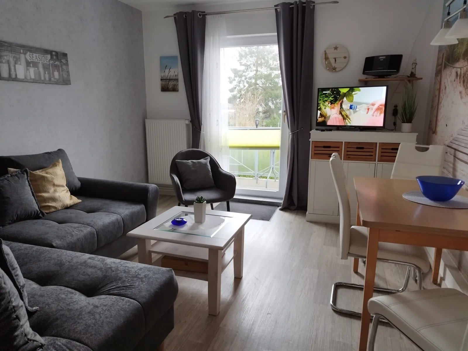 Fewo Nr.1 m. Süd- Balkon, Box-Bett