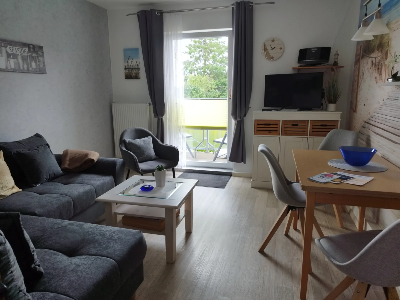 Fewo Nr.1 m. Süd- Balkon, Box-Bett