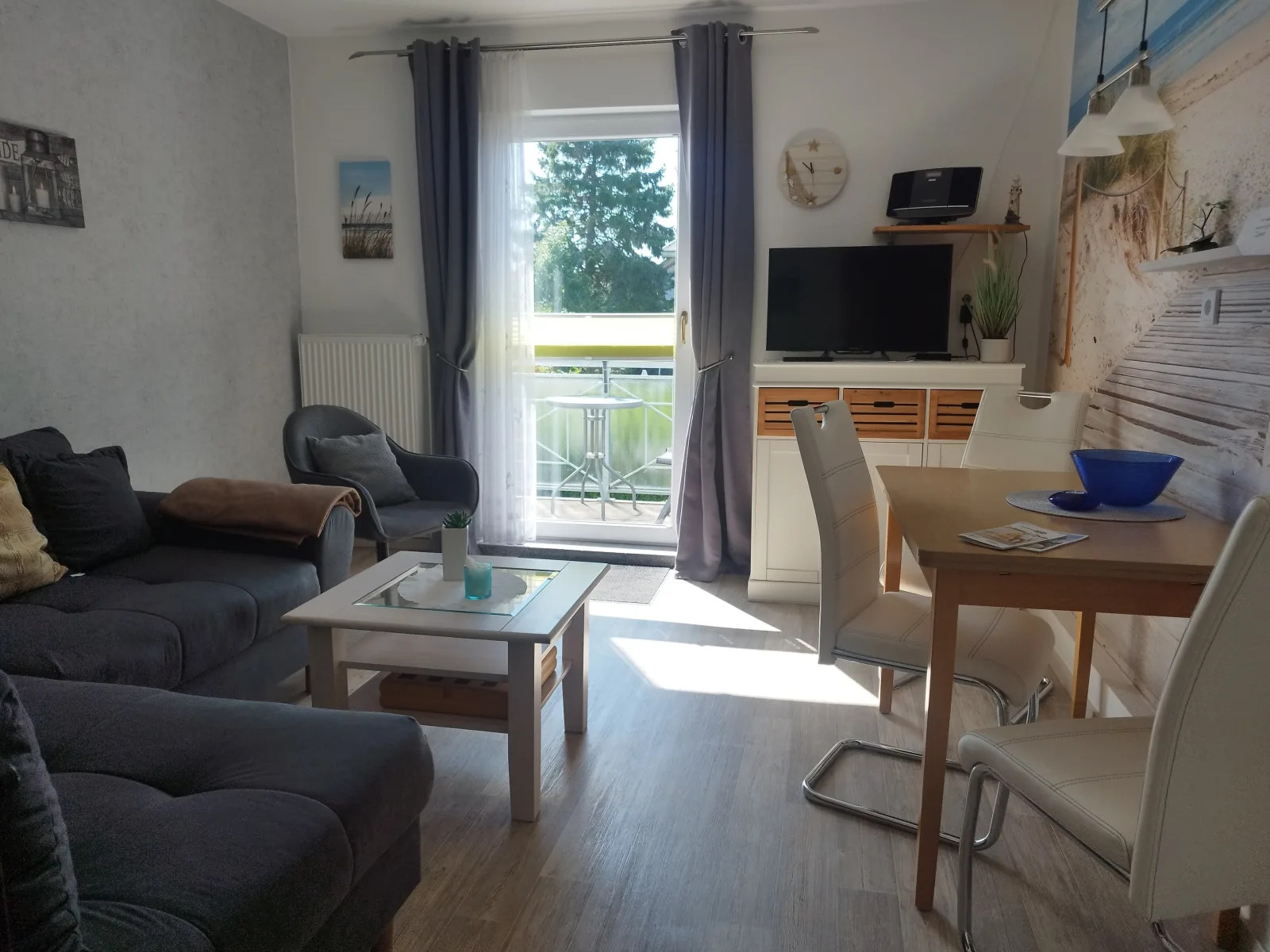 Fewo Nr.1 m. Süd- Balkon, Box-Bett