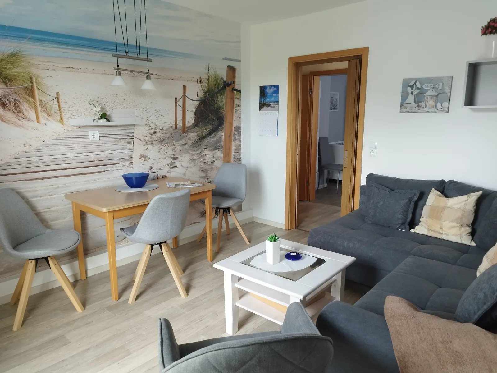 Fewo Nr.1 m. Süd- Balkon, Box-Bett