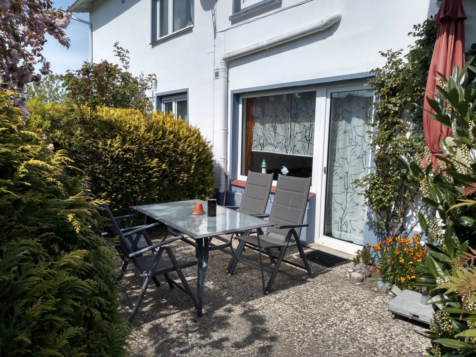 Haus Sandra Fewo 7 mit sonniger Süd- Terrasse, 2 Schlafzi.
