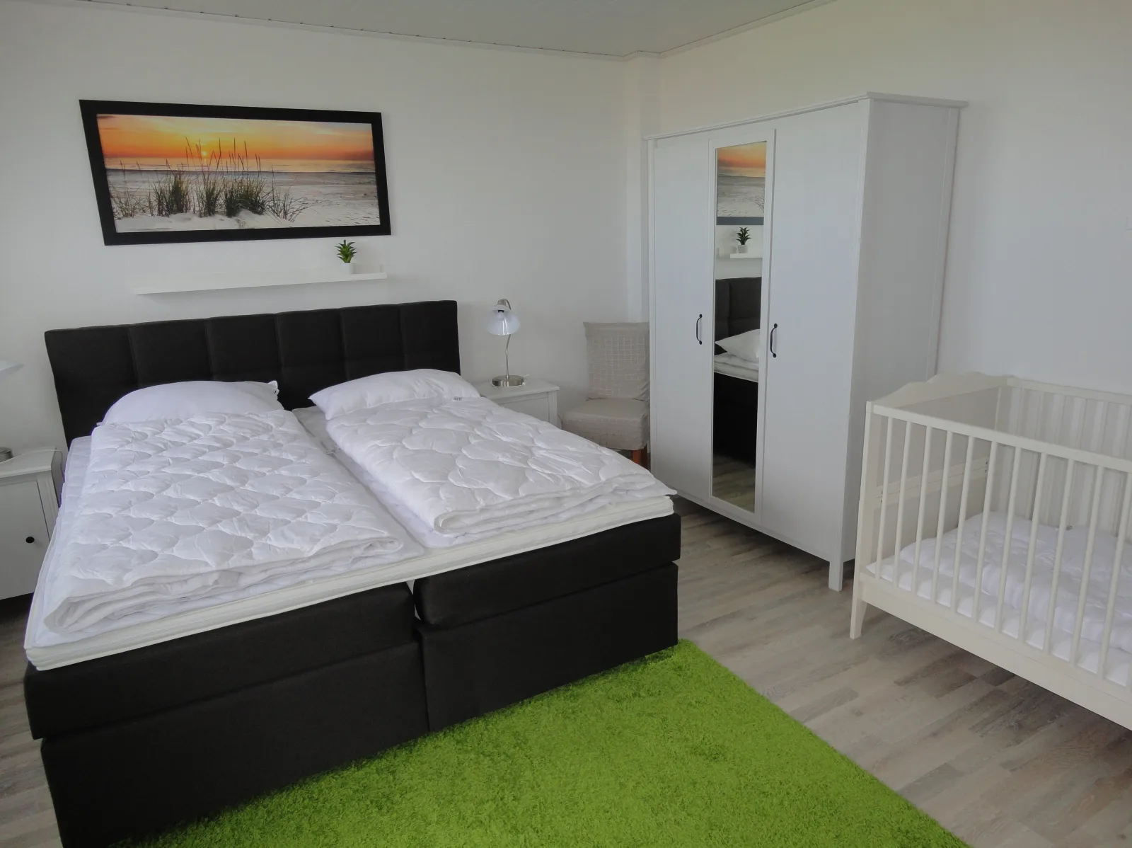 FeWo"Am Deich", Box -Bett, Terrasse, eign                                        . Garten. 70m zum Strand, Fahrradgarage