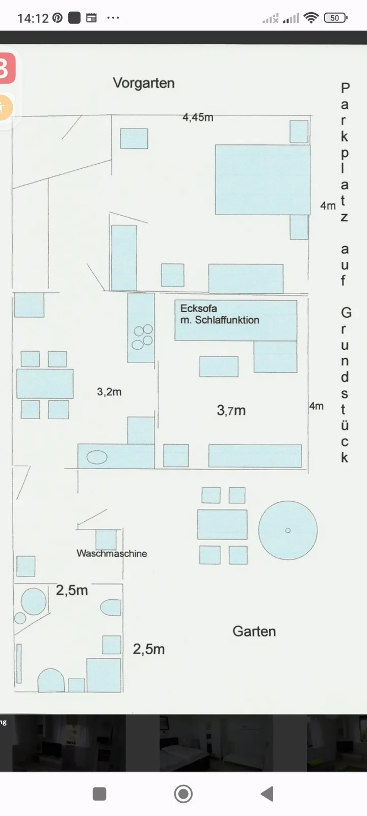 FeWo"Am Deich", Box -Bett, Terrasse, eign                                        . Garten. 70m zum Strand, Fahrradgarage